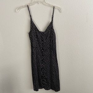 Abercrombie polka dot satin dress